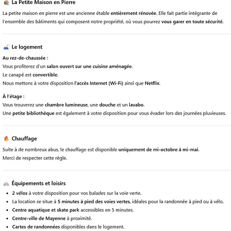 Holiday home La Petite Maison En Pierre